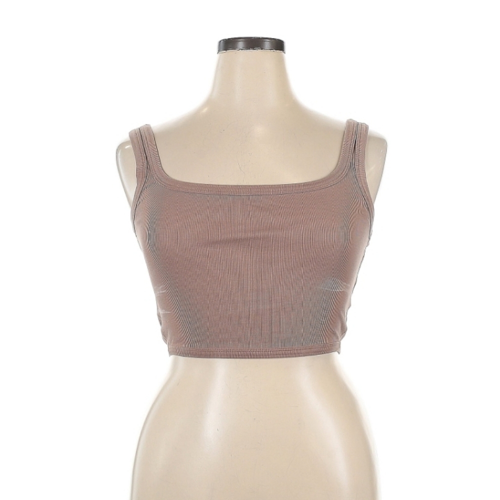 Lululemon Athletica Tan Crop Top Sz 14P